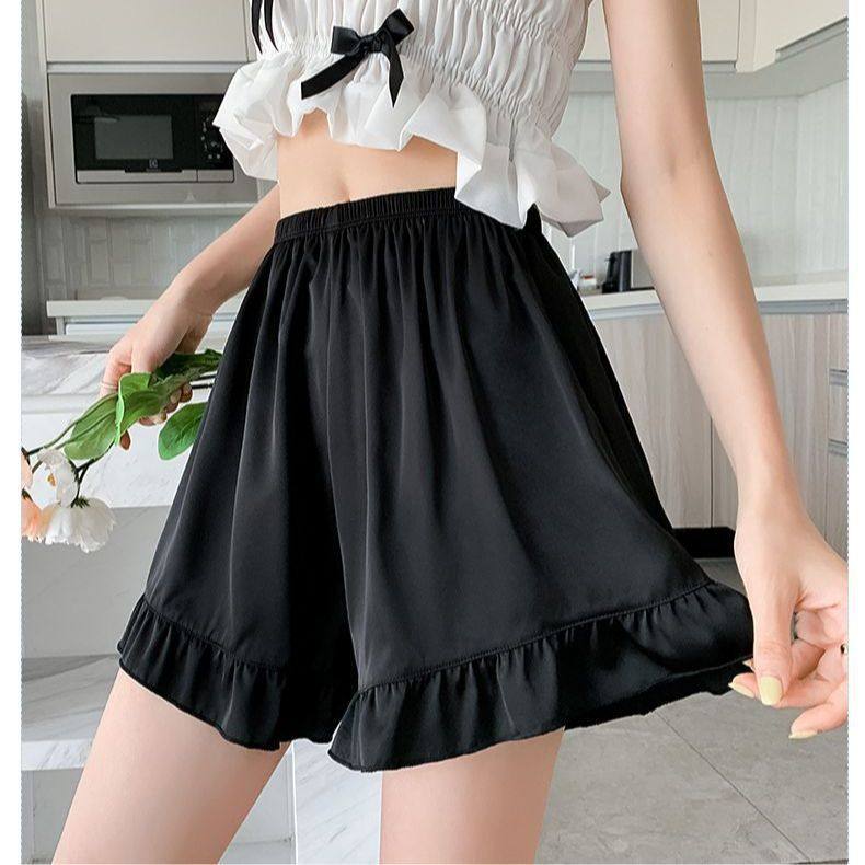 居家安全裤女荷叶边防走光夏季薄款舒适可外穿打底短裤宽松保险裤,女士内衣/男士内衣/家居服,女安全裤,淘宝优惠券,粉丝福利购,淘宝优惠卷