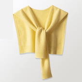 打结围巾 高端空调房时尚 针织小披肩女春季 外搭2025春秋针织韩版