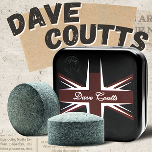 戴夫库茨皮头台球小头杆枪头斯诺克职业杆头中式 黑八皮头桌球杆