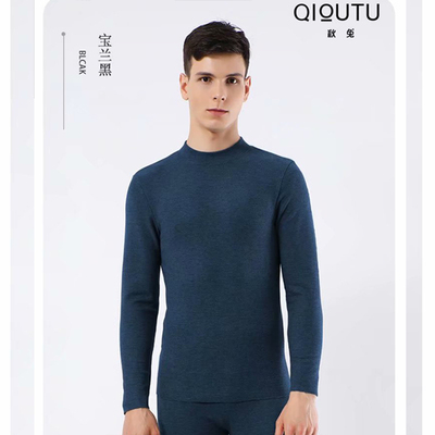 秋兔长袖男士铜氨丝加厚保暖