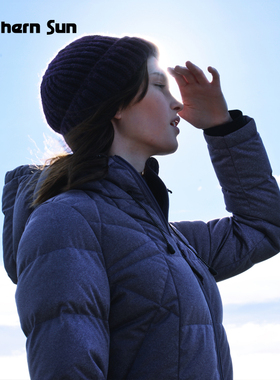 加拿大诺思山户外轻便长款羽绒服 女款新款90%白鸭绒700蓬7538