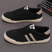 新款 百搭软底透气男士 休闲板鞋 鞋 男款 潮流低帮春秋季 帆布鞋 子男鞋