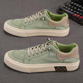 子男懒人一脚蹬透气男士 休闲鞋 平板鞋 男鞋 男款 潮流鞋 布鞋 2024新款