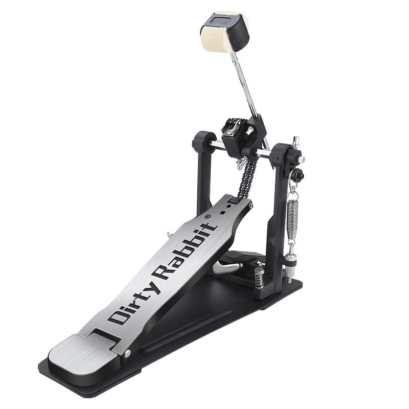 架子鼓单踩锤爵士鼓踩锤踏板脚踏儿童专业单踩槌乐器配件金属拉丝