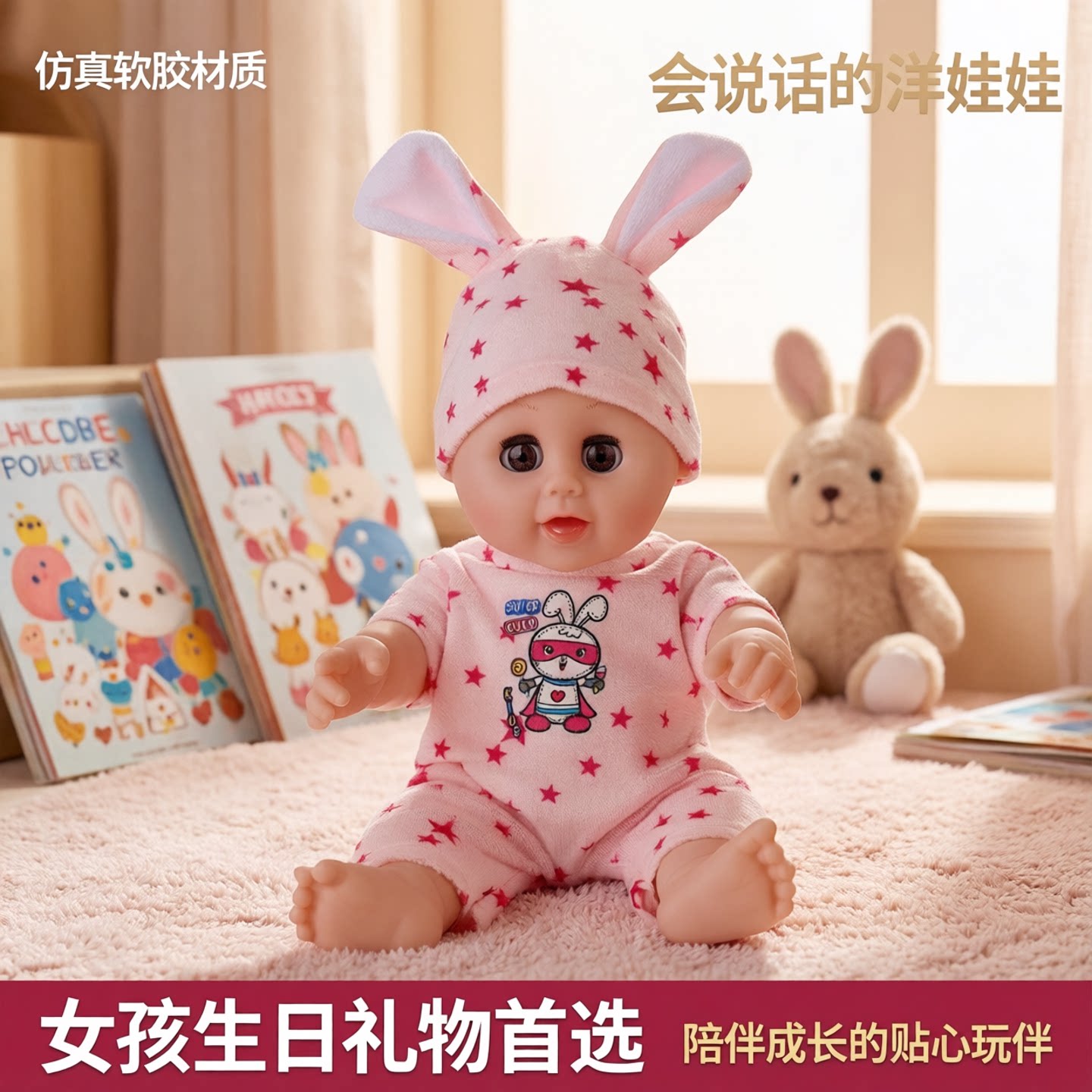 仿真婴幼儿娃娃软胶宝宝玩偶