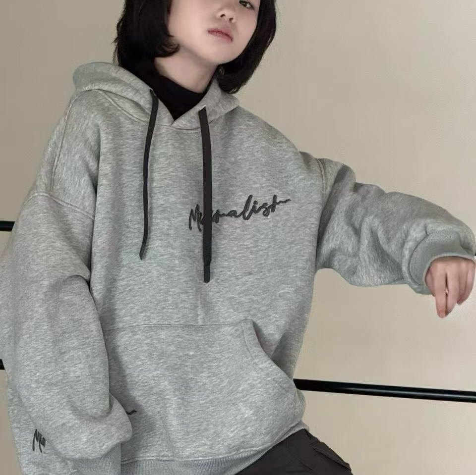 波拉韩国童装2025冬男童宽松抽绳连帽卫衣潮女童字母涂鸦口袋绒衫,童装/婴儿装/亲子装,卫衣/绒衫,淘宝优惠券,粉丝福利购,淘宝优惠卷