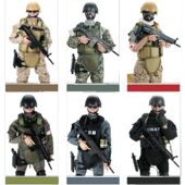 男礼物 6兵人玩具反恐队海豹特警二战手办可动部队军人玩偶套装
