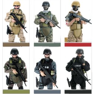 男礼物 6兵人玩具反恐队海豹特警二战手办可动部队军人玩偶套装