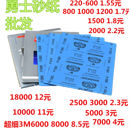 德国勇士砂纸5000汽车文玩菩提琥珀手串镜面抛光打磨水砂纸超低价 - 封面