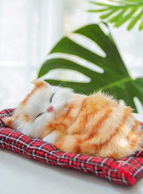 仿真动物礼物熟睡家居饰品