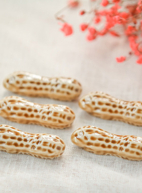 田园风笔托筷架陶瓷花生装饰品