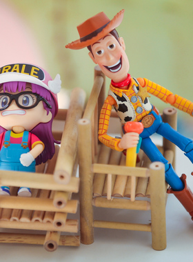 zakka家居摆件复古仿真椅子模型