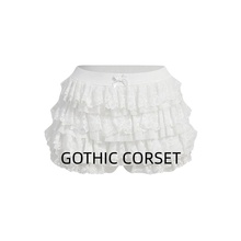 欧美甜妹3层蕾丝蓬蓬裙复古芭蕾蛋糕裙宫廷塑身衣搭配裙裤洛丽塔