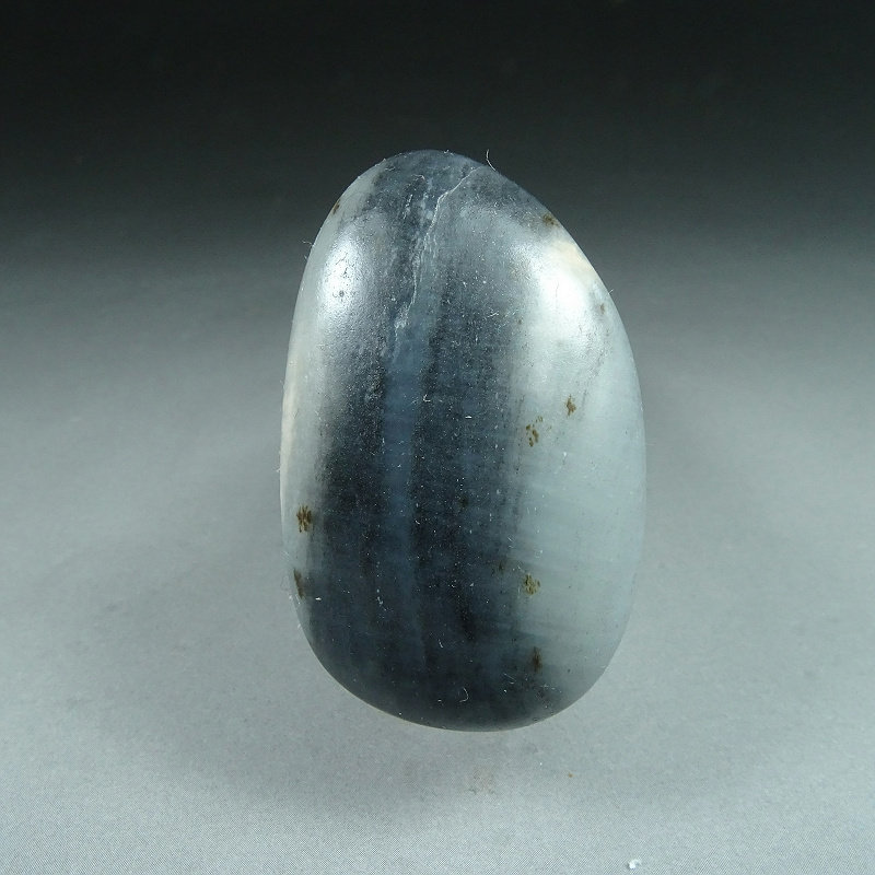 新疆和田玉籽料原石20.7克玉石挂件原籽原料黑白分明青花玉挂件J