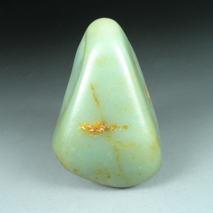 新疆和田玉籽料原石466克天然原籽原皮独籽秋梨皮青白玉大把件A46