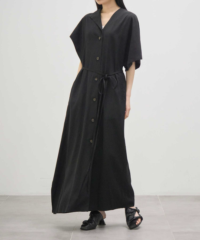 【拍下不退】国内现货AKIRANAKA25春夏不对称设计短袖连衣裙