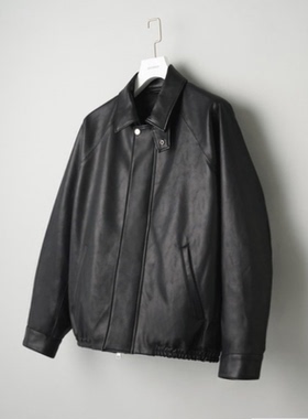 【拍下不退】国内现货STUDIOUS25秋冬新款翻领合成皮衣夹克外套