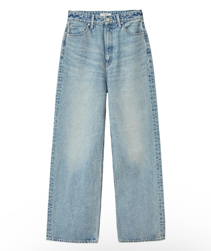 国内现货CLANE设计师品牌25春夏新款高腰阔腿简约牛仔裤拍下不退