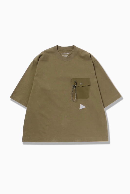 【拍下不退】国内现货and wander25秋冬机能口袋锁扣宽松短袖T恤