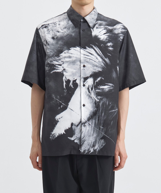 国内现货TAAKK25春夏TOKYO限定水墨画短袖衬衫拍下不退