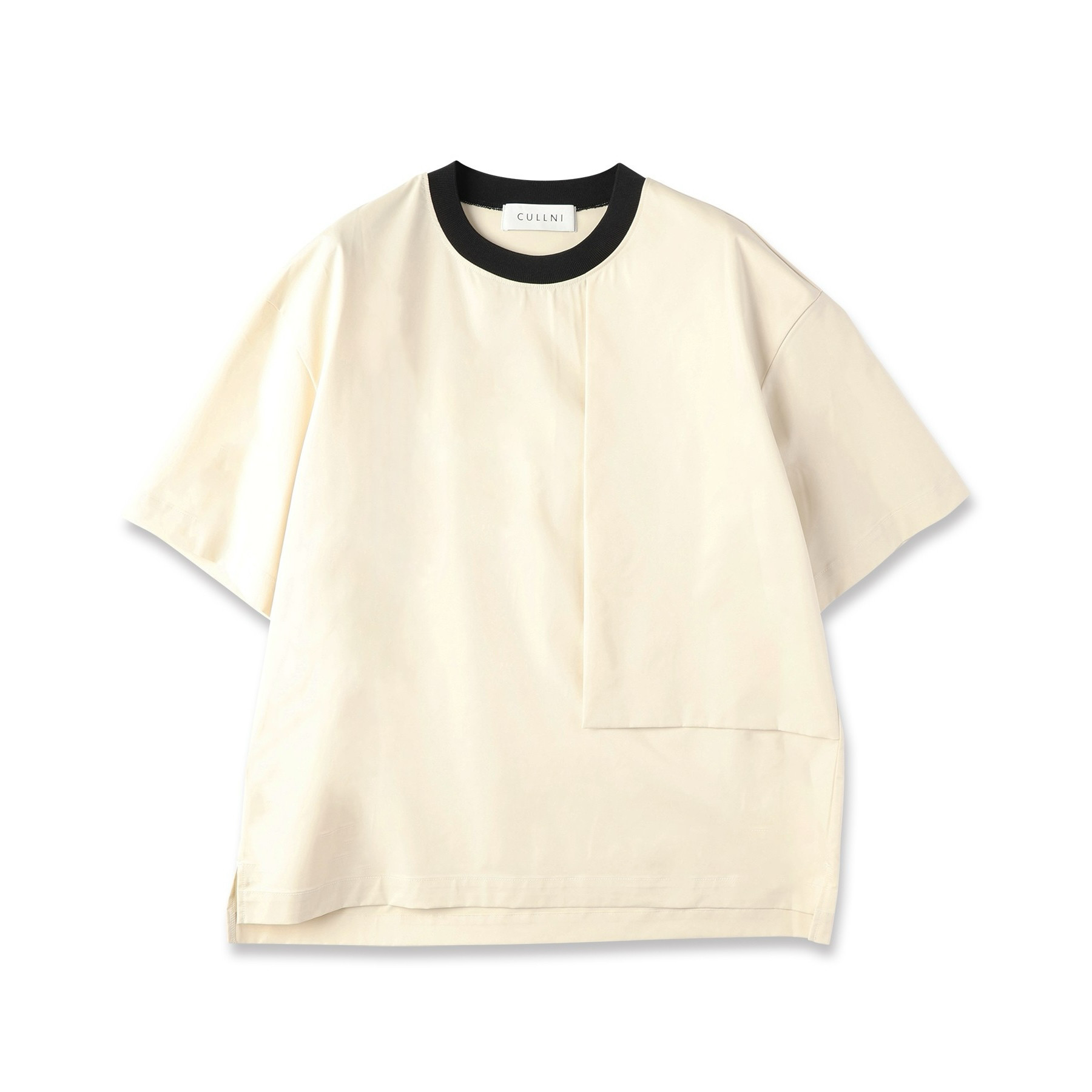 国内现货CULLNI25春夏拼接设计圆领短袖T恤拍下不退