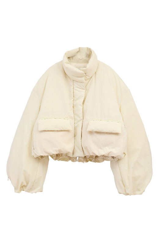 国内现货CLANE 24秋冬新款立领宽松短款羽绒服外套女 拍下不退