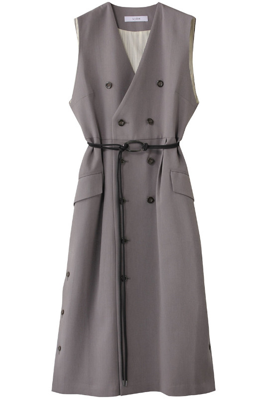 国内现货UJOH25SS新款无袖收腰连衣裙拍下不退