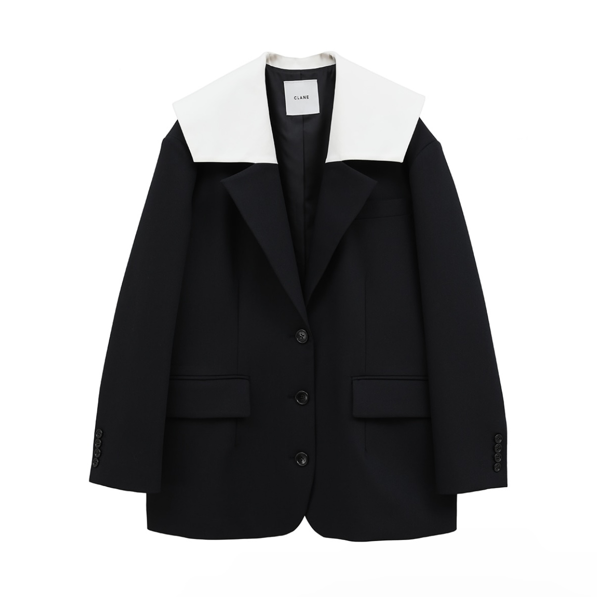 国内现货CLANE设计师品牌25春夏新款海军领西装外套拍下不退