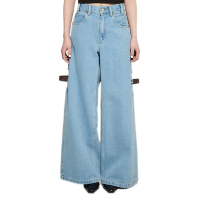 国内现货Kotohayokozawa横泽琴叶25春夏镂空牛仔阔腿裤拍下不退