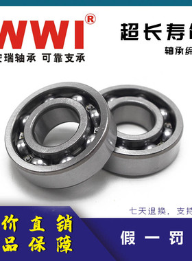 WWI安瑞电机深沟球轴承6205 6206 6207 6208 6209-ZZ 2RZ高速静音