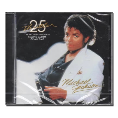 原装进口 迈克尔杰克逊MichaelJackson 25周年纪念版颤栗 CD唱片