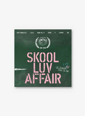 正版 BTS 防弹少年团迷你二专 Skool Luv Affair CD唱片碟+照片卡