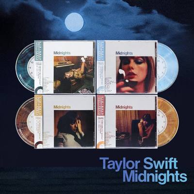 正版 泰勒斯威夫特Taylor Swift 午夜 Midnights 专辑套装4CD唱片