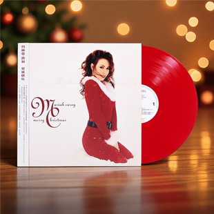 红胶LP黑胶唱片 圣诞快乐 海报 Mariah玛丽亚凯莉牛姐专辑 正版