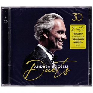 原装进口 安德烈波切利AndreaBocelli 对唱经典纪念精选2CD唱片碟