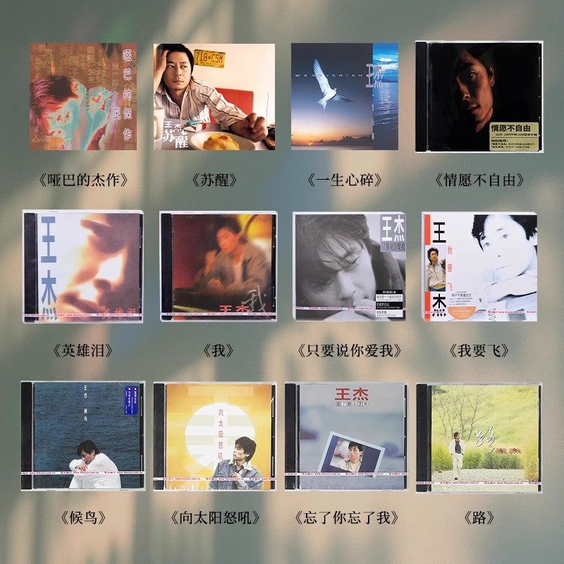 正版 王杰实体专辑合集 一场游戏一场梦 忘了你忘了我 CD唱片碟