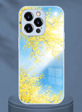 适用华为Pura80Ultra黄色小碎花X水彩唯美OPPOreno14花朵VIVOS30春天iphone17手机壳新款苹果14Promax荣耀X70