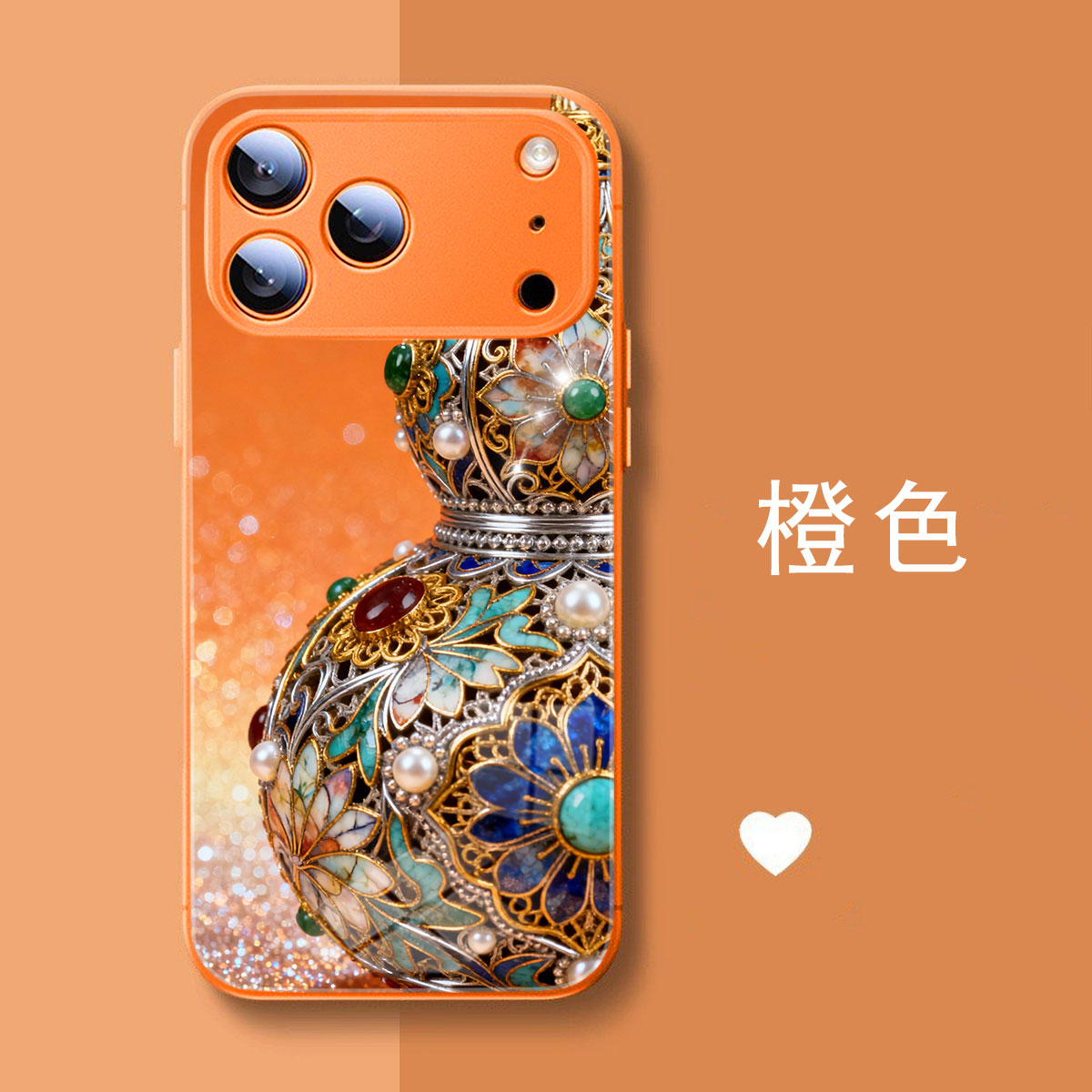 适用iphone17Promax手机壳苹果16e保护套景泰蓝掐丝珐琅彩VIVOS30招财葫芦OPPOK13Turbopro华为nova14荣耀X70