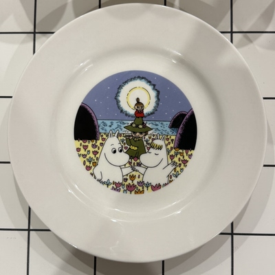 家庭好物｜姆明餐具陶瓷碗盘可爱卡通家用饭碗汤碗菜盘子抗冲击