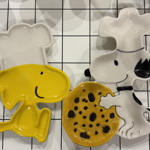 CCCat  日本中古可爱卡通史努比陶瓷盘