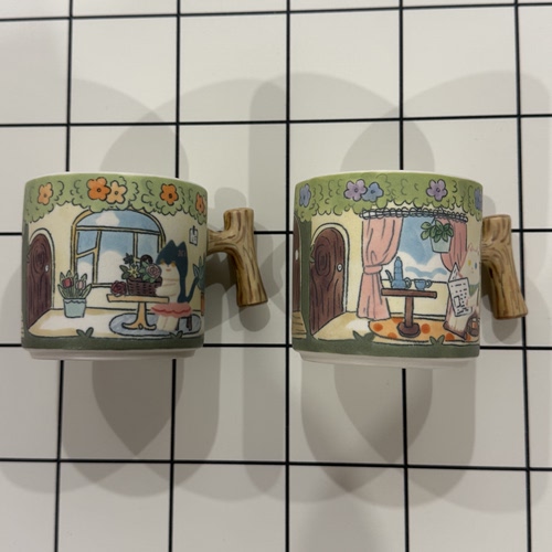 CCcat Doggg 景德镇设计师手作陶瓷釉下彩手把杯