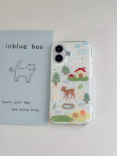 简单可爱卡通全包手机壳