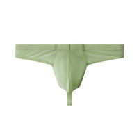Men's low-waisted thong underwear, sexy quick-drying breathable T-pants, ice silk seamless one-piece thong thumbnail 5