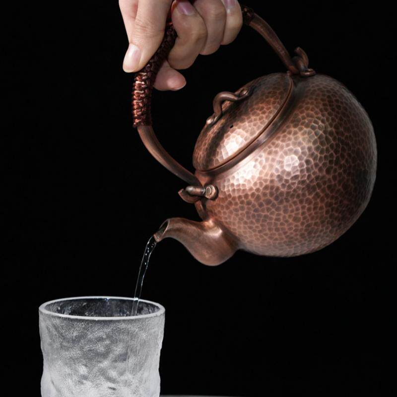 纯紫铜手工铜壶泡茶壶煮茶壶加厚烧水壶2毫米厚度铜壶包邮