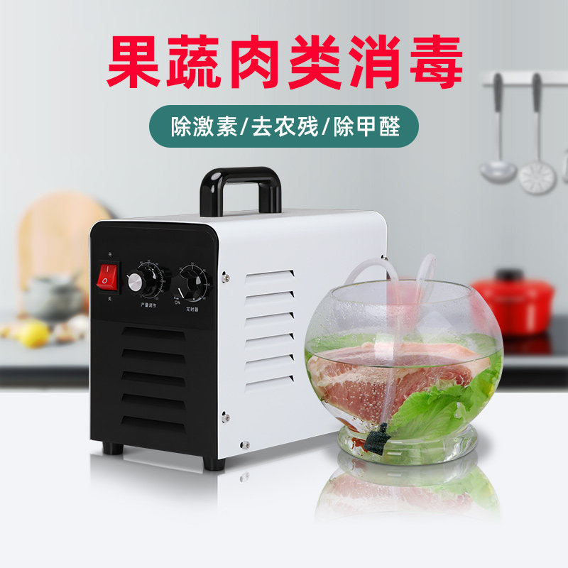 臭氧产生器果蔬解毒清洗机新房家用除甲醛去农残水处理臭氧消毒机