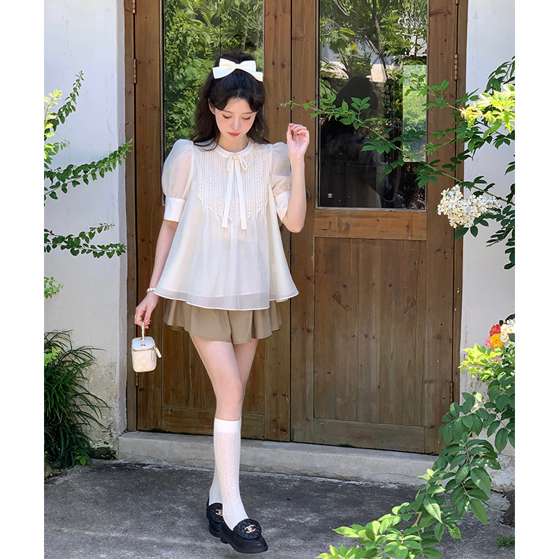 少女天丝短裤夏收腰遮肉显瘦