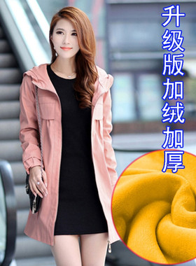 加肥加大码胖女装风衣加厚卫衣