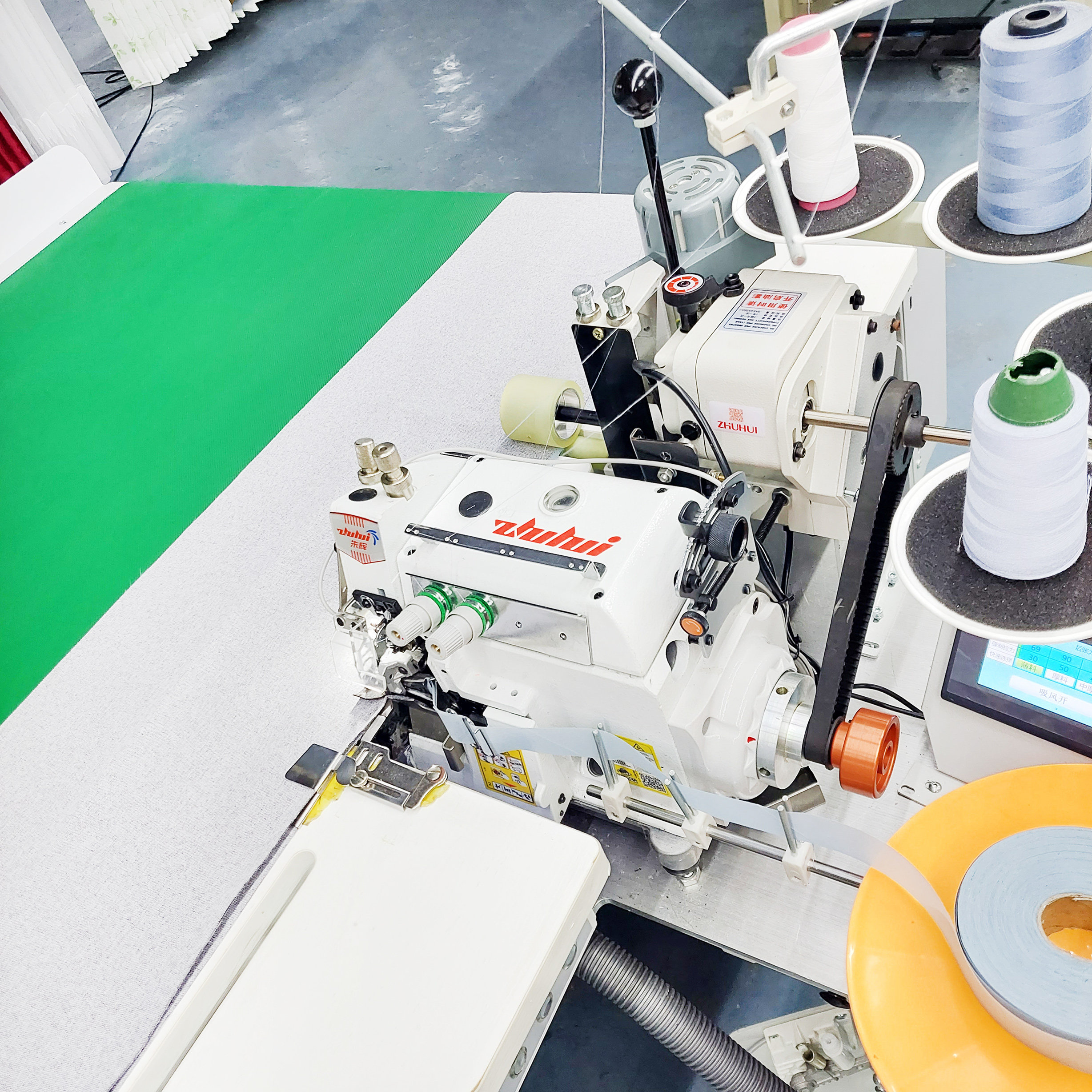 窗帘布艺后张力美缝机