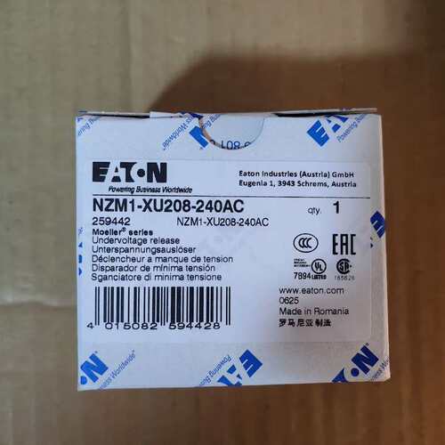 可维修-伊顿 全新 NZM1-XU208-240AC UL认证 CS议价