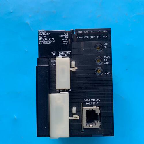 可维修-欧姆龙PLC输入输出模块CJ1W-CPU12-ETN功能完好议价